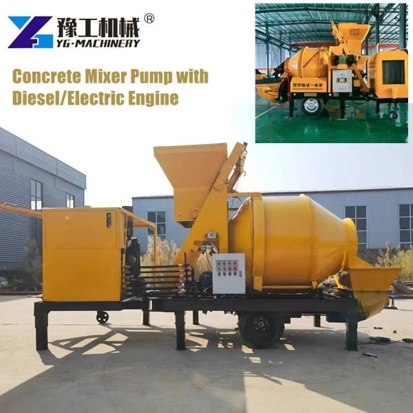 Diesel Concrete Mixer With Pump